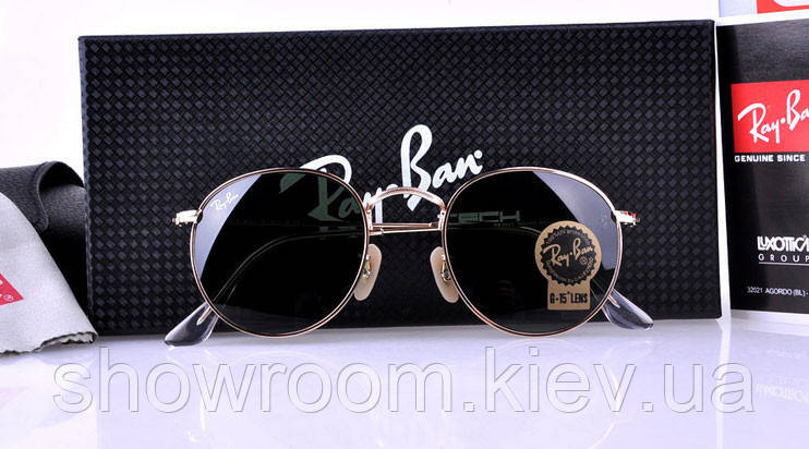 Мужские солнцезащитные очки Ray Ban Round 3447 001 LUX Киев - изображение 2