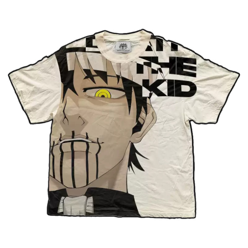 Футболка чоловіча з принтом аніме Аніме Соул Еатер Деатх оверсайз (S/M/L) Черний Дніпро - фото 1