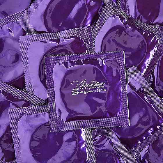 Презервативи - Vibratissimo XX ... L Vanilla, 69 мм, 18 шт. Sex Aura Київ