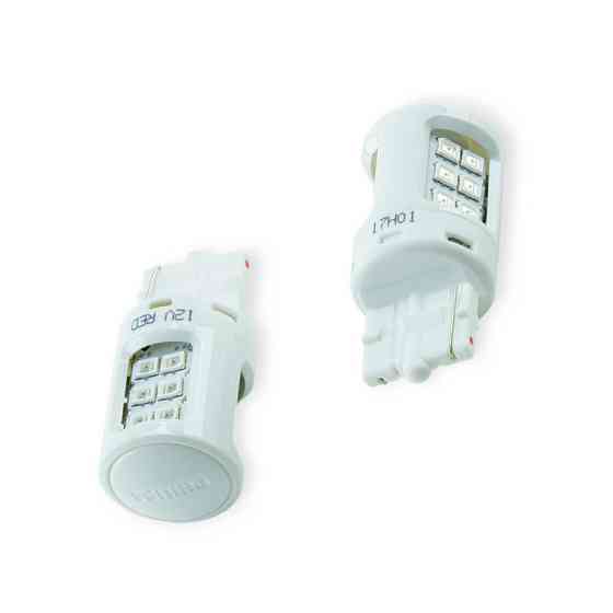 Автолампа БЦ 12-21 RED Лед Ultinon PHILIPS (2шт) светодиодная Мукачево