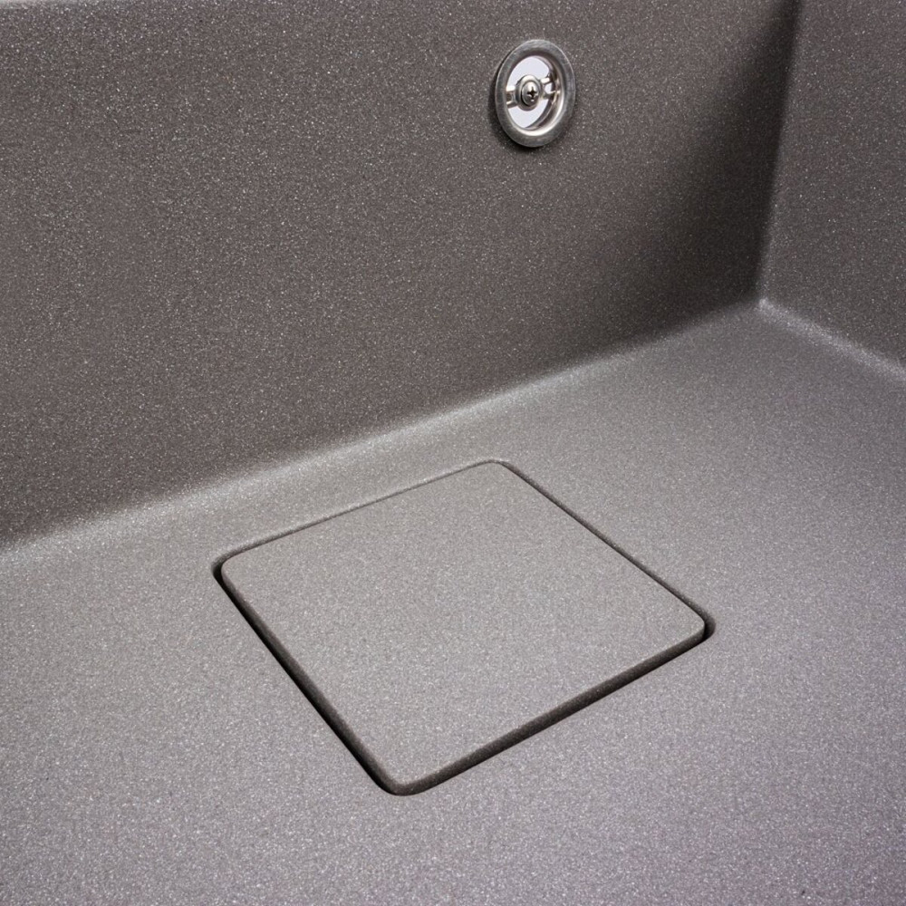 VALESO Гранітна мийка VALESO SHERLIT 6050 матова Сірий мусон Коломия - фото 12