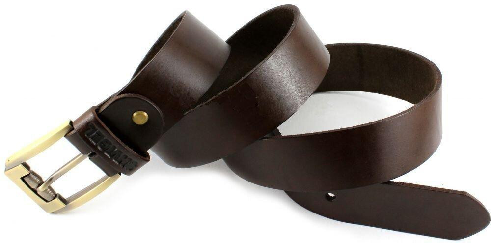 Ремінь чоловічий Коричневий (SHVIGEL) Київ - фото 3