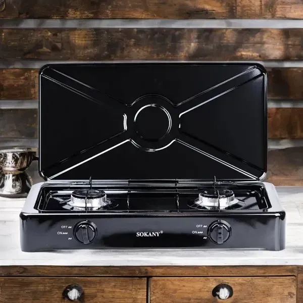 Двухконфорочная газовая плита SK-07004 – компактная и мощная плита для дома, дачи и путешествий  4,4 кВт Одесса - изображение 3