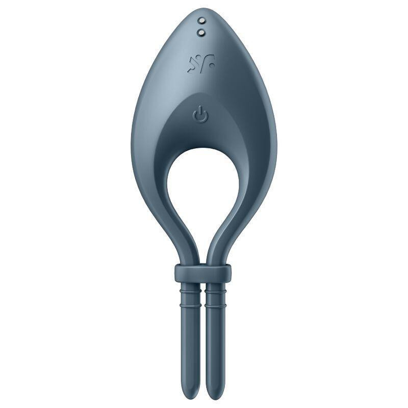 Ерекційне смарт віброкільце ласо з регулюванням розміру Satisfyer Bullseye Dark Blue Sex Aura Київ - фото 2