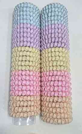 Гумки пружинки для волосся пастель 50 шт. Київ