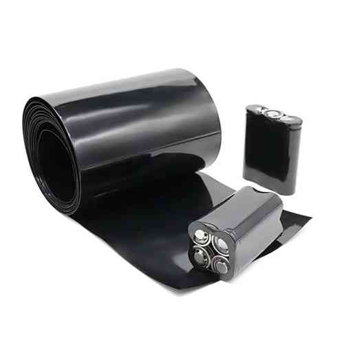 Термоусадочная трубка ПВХ 220x0.15мм, 1м, черная Винница