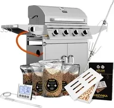 Гриль Koler Relish V2 Silver Grill Gazowy – Rozszerzony Zestaw do Wędzenia Киев