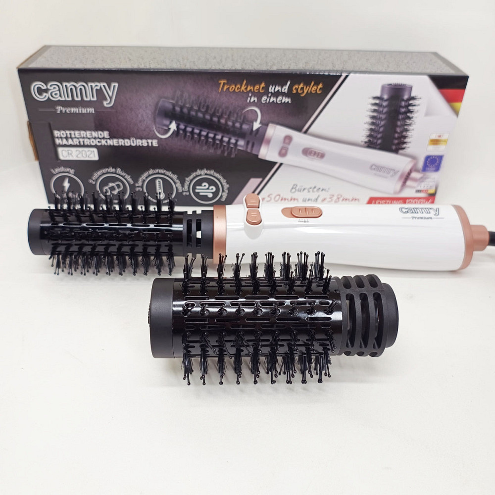 Фен расческа для укладки локонов Camry CR 2021 1200Вт, Фен-щетка для волос с концентратором ZI-16 Львов - изображение 5