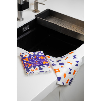 Серветки для прибирання Добра Господарочка Колекція Вибійка Універсальні Білі з принтом 2 шт. (4820086524032) Вінниця - фото 6