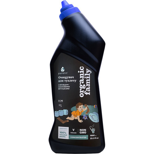 Натуральний туалетний очищувач з ялівцем і сосновими бруньками Purenn Organic Family 1 л Київ - фото 1