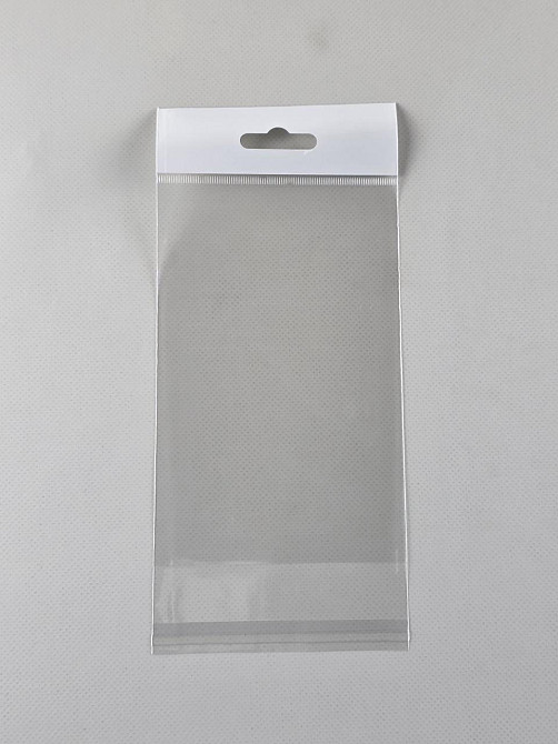 Пакети з липкою стрічкою і европодвесом 10см 15см 25мк (1000 шт) Харків - фото 1