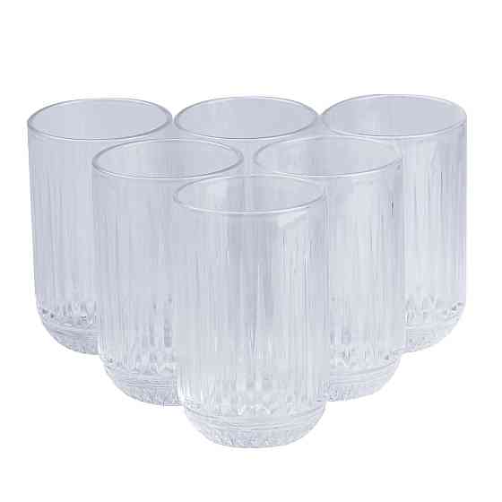 Набір прозорих склянок 6 шт по 450 мл Київ