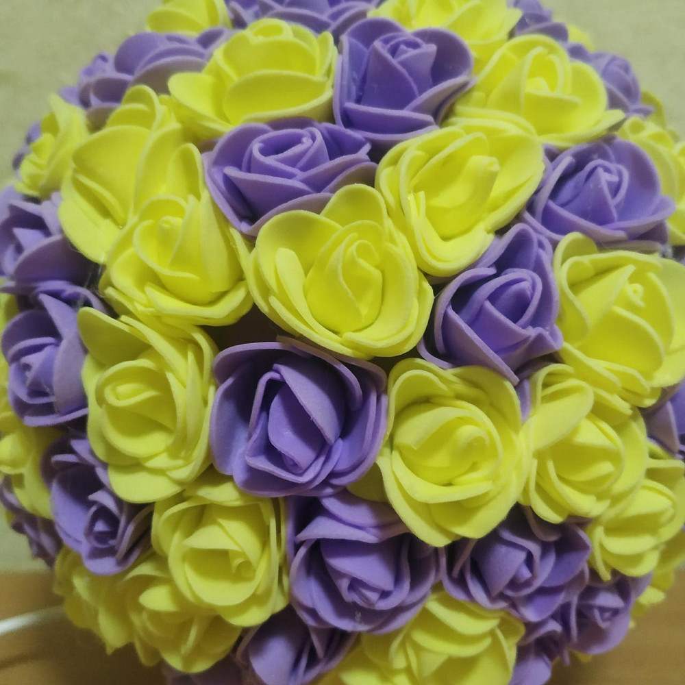 Світильник-нічник "Букет жовто-бузковий троянд" Дніпро - фото 6