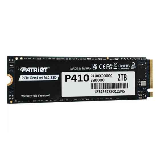 Накопичувач SSD M.2 Patriot P410 2TB NVMe 2280 PCIe Gen4 x4 5000/4500 TLC Одеса