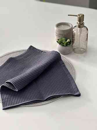 Вафельний рушник Ideal Textile 70х140 см 240 г/м2 (56860827) Графітовий Чернівці