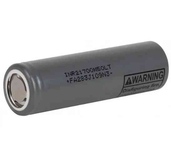 Акумулятор Li-ion 21700 5000mAh INR21700 M50LT 7.2A (Сірий) Вінниця