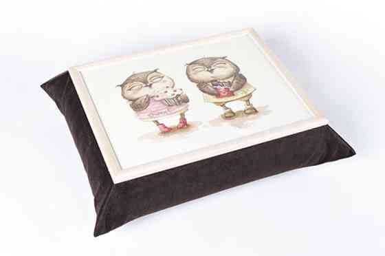 Поднос с подушкой смешные Совы Винница
