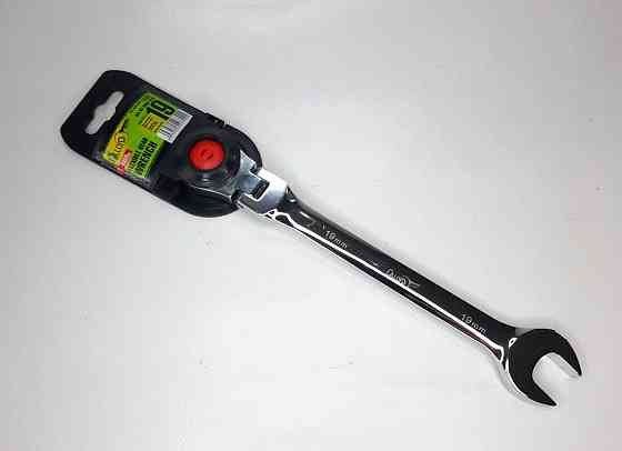 Ключ ріжково-тріскачний 19 мм. з карданом КТ-2081-19К Alloid Винница