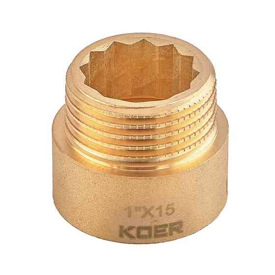 Подовжувач без нікелю 1"-15мм KOER KF.E10-15.WN (KR5669) Київ