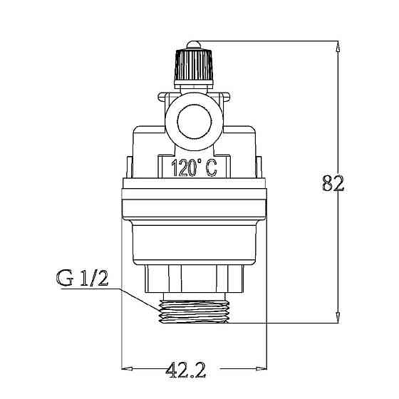 Повітровідвідник автоматичний Thermo Alliance Forte 1/2"Н SF243W15 Київ