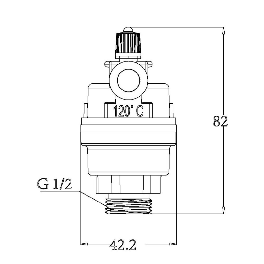 Повітровідвідник автоматичний Thermo Alliance Forte 1/2"Н SF243W15 Київ - фото 2