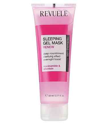 Восстанавливающая маска для лица ночная Розовая Sleeping Gel Mask Revuele 80 мл Киев