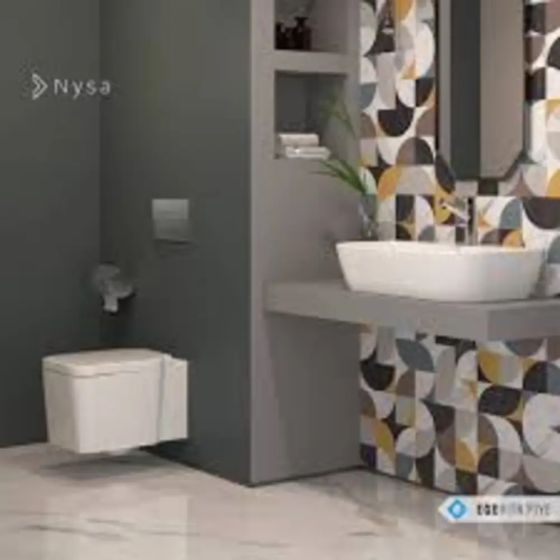 Унитаз подвесной настенный EGE Vitrifiye Nysa с крышкой Soft Close Белый Винница