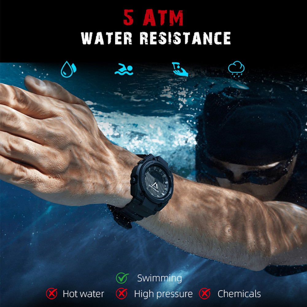 Годинник чоловічий водостійкий тактичний North Edge Fortess Чорний Вінниця - фото 14