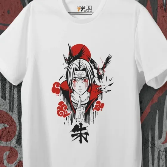 Футболка мужская с принтом Наруто Ітачі Учіха 3 Размер 48 Anime0300 Днепр