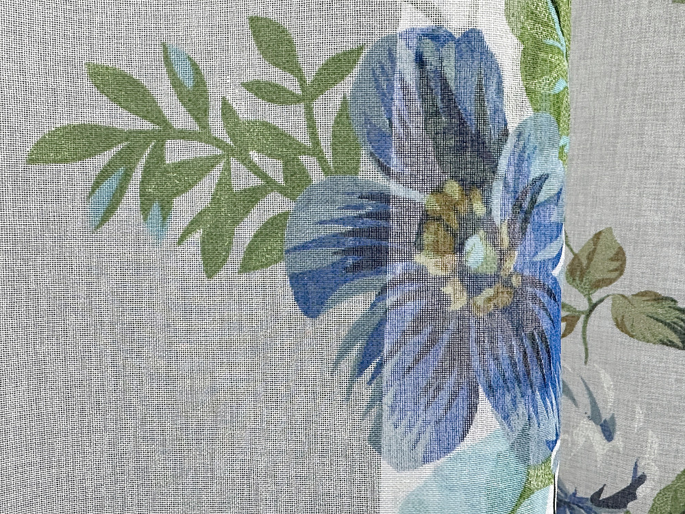 Тюль батист с цветочным принтом, коллекция 