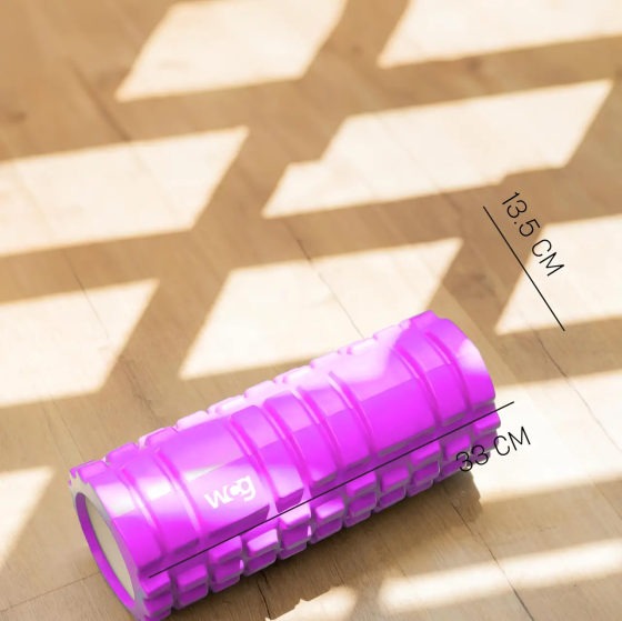 Масажний роллер для йоги K1 33*14 рожевий Київ