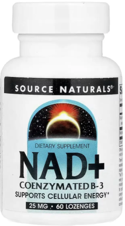 Вітамін В3 (нікотинамід) Source Naturals CoenzymatedTM B-3 25 mg Peppermint 60 таб Київ