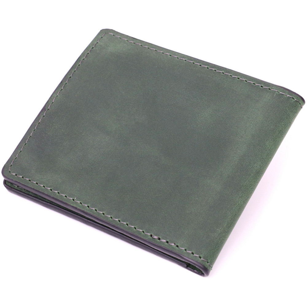 Качественная кожаная обложка на удостоверение участника боевых действий GRANDE PELLE 11664 Зеленый Киев - изображение 2