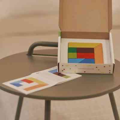 Развивающая игрушка Ігротеко Танграм 8 эл. + карточки с заданиями (900446) Винница