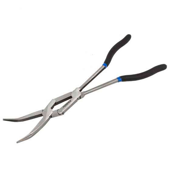 Довгогубці вигнуті з подовженим руків'ям та подвійним шарнірним механізмом 45гр. CR-V 13"-325мм, на Одеса