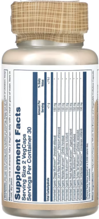 Смесь лечебных грибов Solaray Org Grown Mushroom Complete 1200mg 60 vcaps Киев