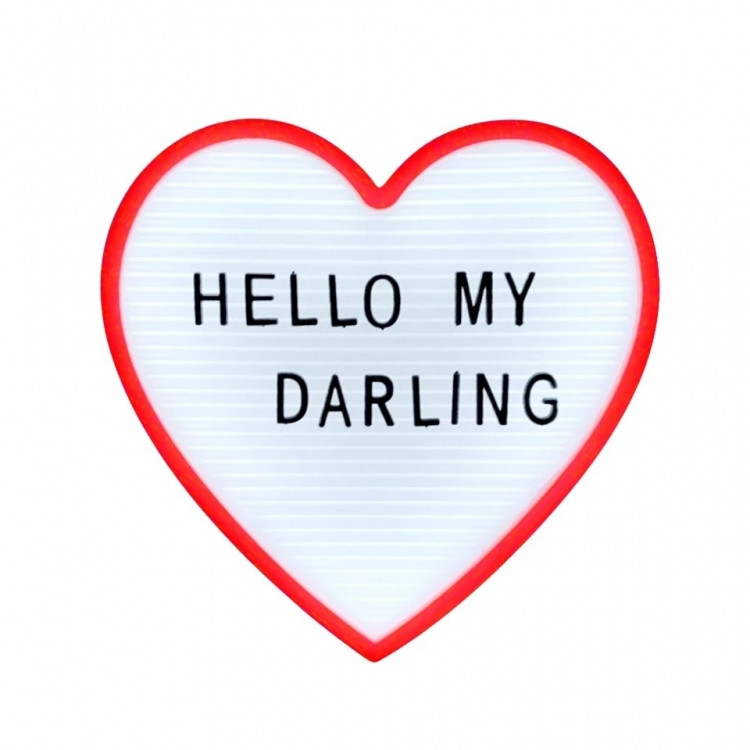 Нічник світильник Серце Light up message board з посланням Вінниця - фото 1