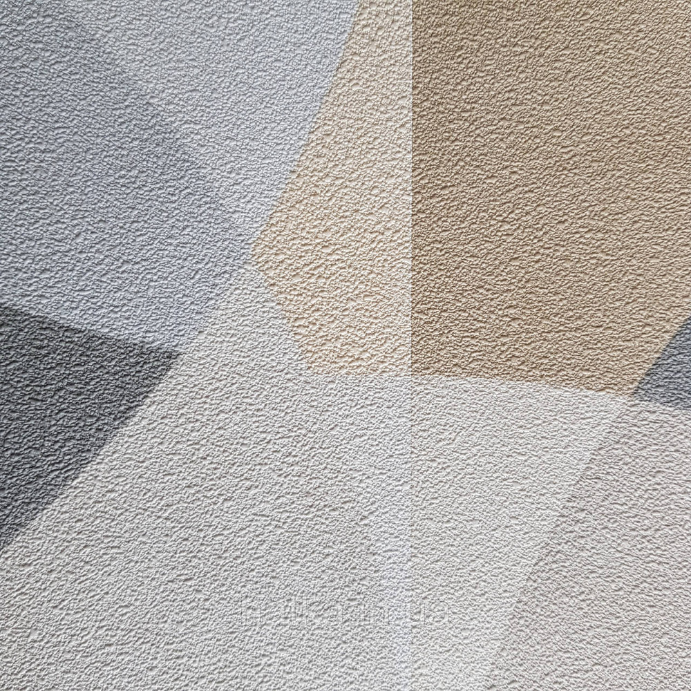 Шпалери метрові вінілові на флізелін дизайнерські Erismann Elle геометрія ромби кола сірий коричневий бежевий Київ - фото 4