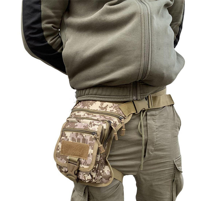 Сумка на бедро подсумка на ногу набедренная мультикам мотосумка байксумка с четырьмя отделениями Одесса - изображение 2