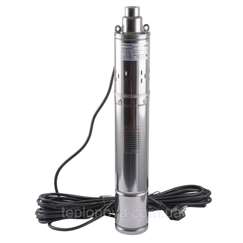 Насос скважинный шнековый  VOLKS pumpe  3,5 QGD 1,8-50-0,75кВт 3,5 дюйма! + кабель 15м Черновцы - изображение 1