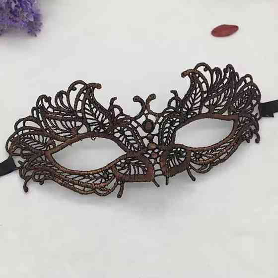 Маска із мережива one size коричневий Київ