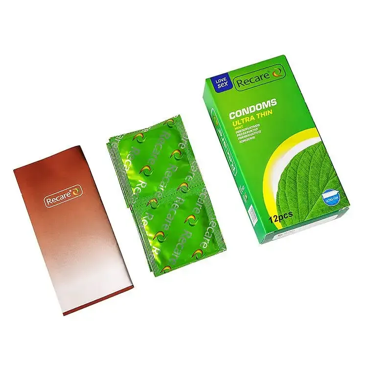 Презервативи Ultra Thin Mint Condoms Recare 12 шт, ультратонкі, аромат: м'ята Львов - изображение 3