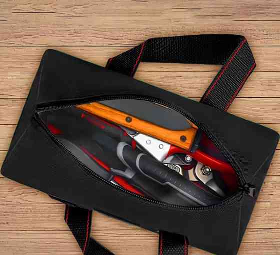 Сумка для инструментов Delixi Electric оксфордская ткань 24 на 14 см черный Киев