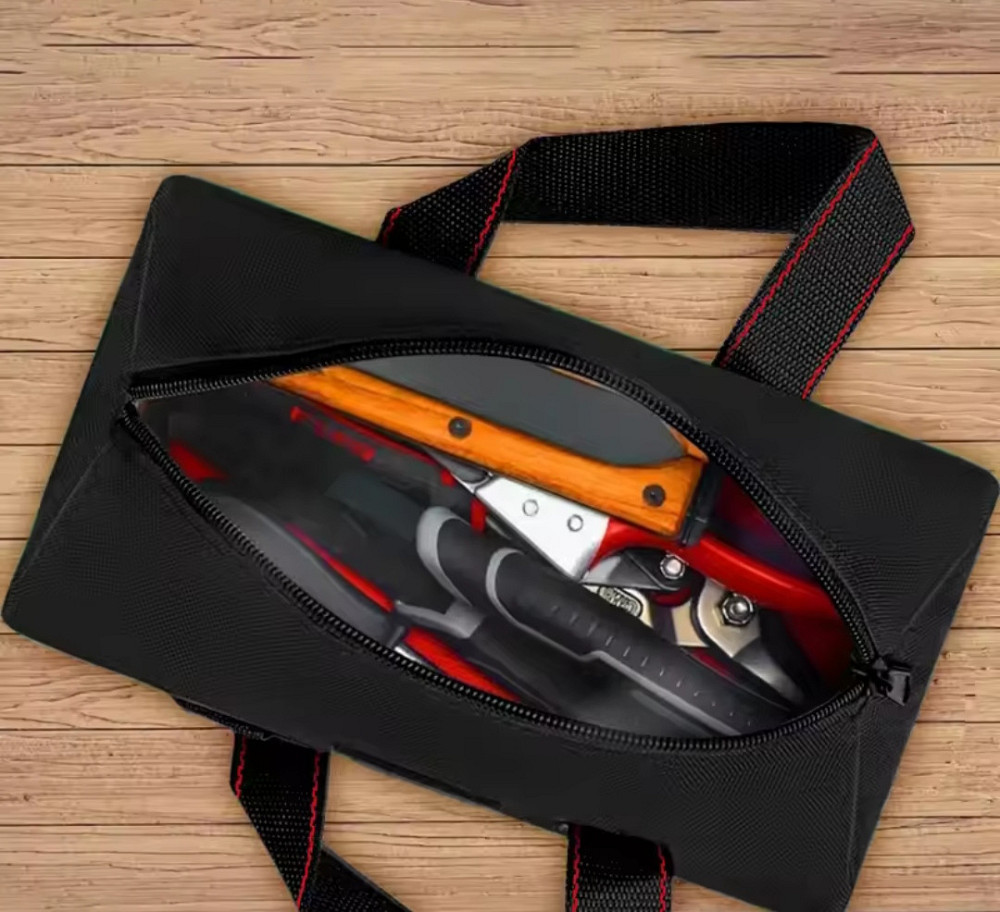 Сумка для инструментов Delixi Electric оксфордская ткань 24 на 14 см черный Киев - изображение 1