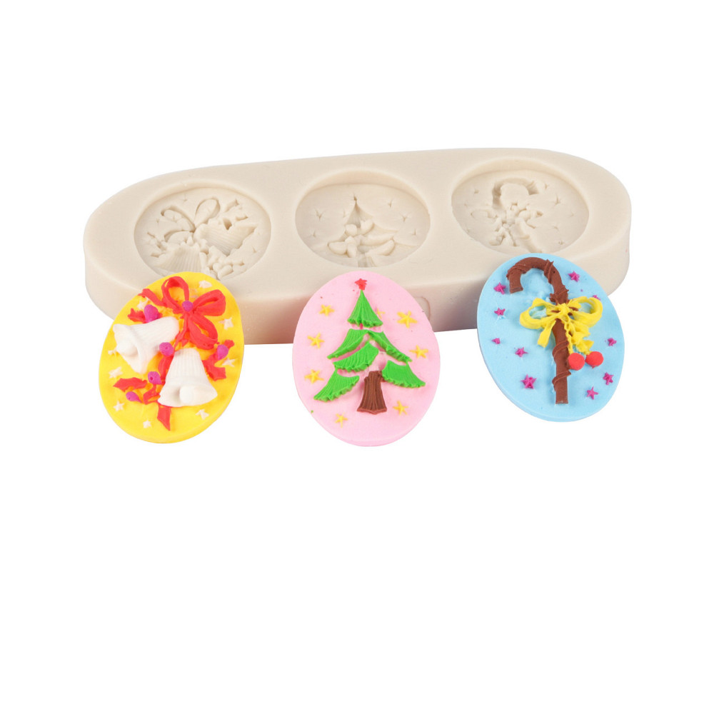 Молд новогодний из силикона 50 на 110 мм серый Киев - изображение 8