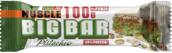 Протеиновый батончик Power Pro Muscle Big Bar 30% - 10x100g Фисташковый Киев