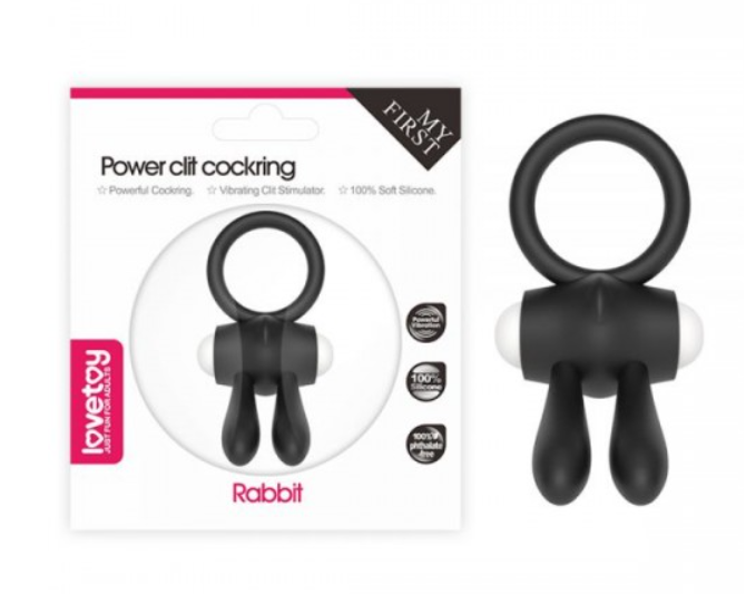 Ерекційне віброкольцо Power Clit Cockring, Black Sex Aura Київ - фото 1