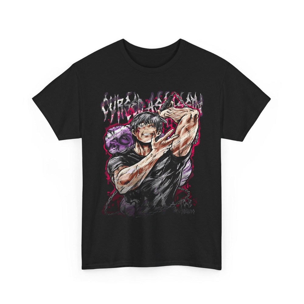 Футболка аниме Магическая битва оверсайз (S/M/L) Черний AnimeJ0139 Днепр - изображение 4