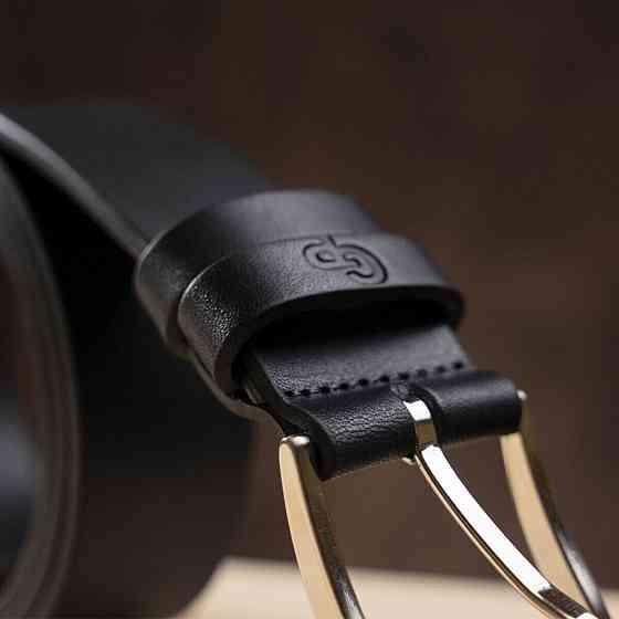 Ремень мужской GRANDE PELLE 11032 Черный Киев