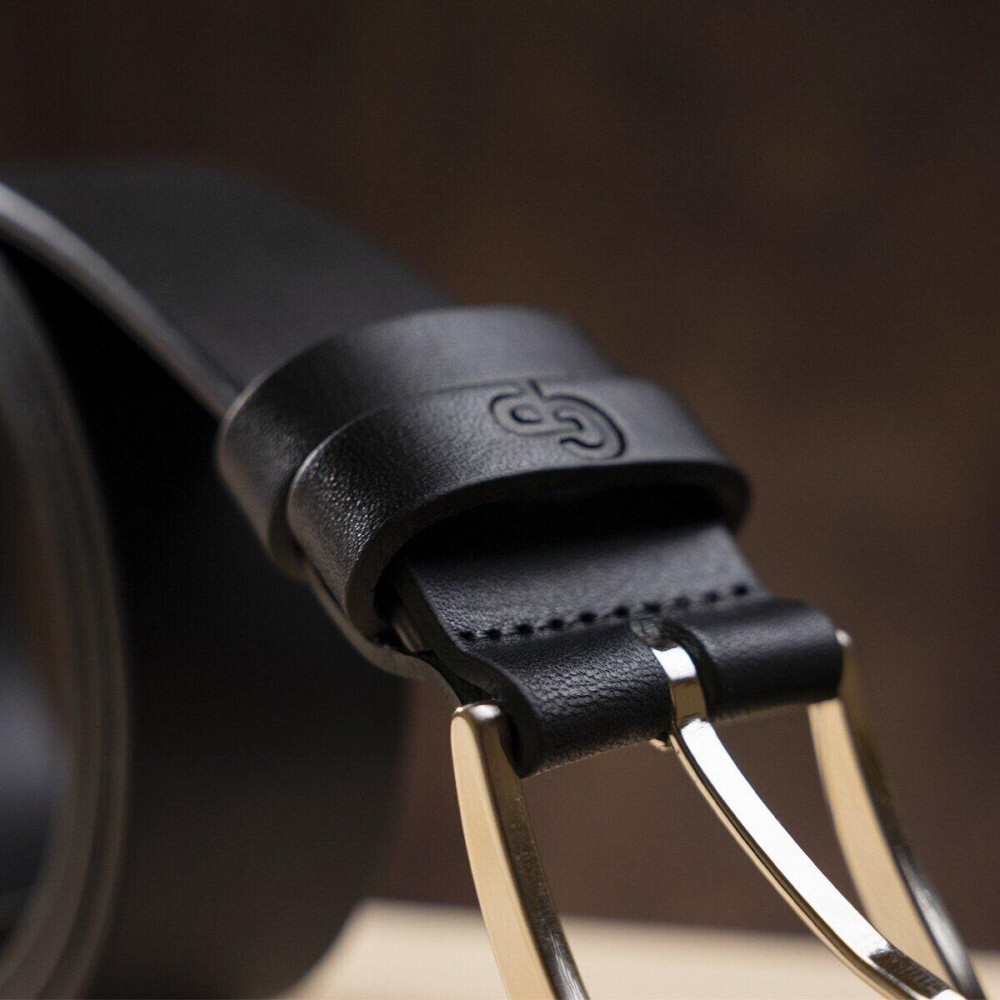 Ремень мужской GRANDE PELLE 11032 Черный Киев - изображение 4